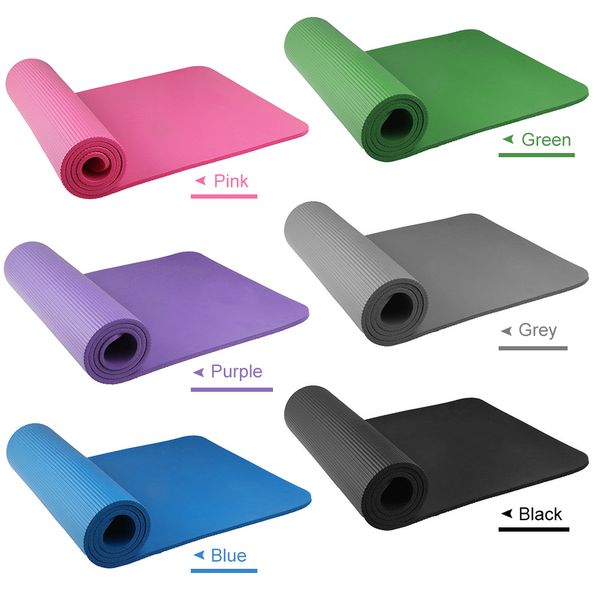 

eco-friendly yoga mat 72x24in fitness non-slip pilates gymnastics mat gift storage bag and carry sling