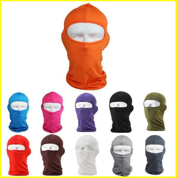

outdoor protection full face lycra balaclava headwear ski neck cycling motorcycle mask 14 colors, Blue;gray