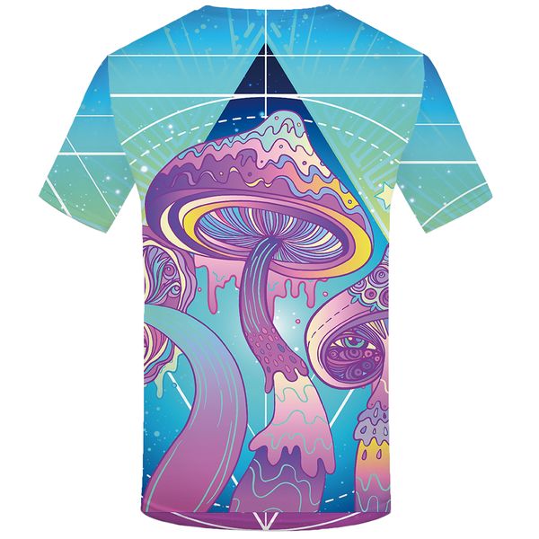 

kyku марка mushroom майка мужчины красочные printed tshirt harajuku прохладный море смешные футболки аниме одежда хип-хоп streetwear, White;black