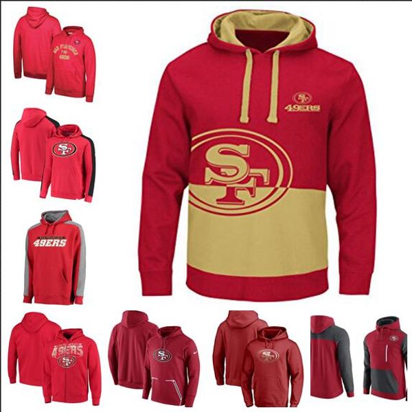 

2019 style san francisco men salute to service sideline therma performance mitchell & ness classic teampullover hoodie - red, Blue;black