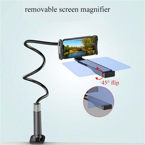 

lazy person phone screen magnifier amplifier 12inch ultra clear with fixible holder 360 degree rotating for all cell phones