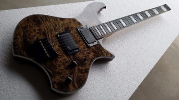 

headless good quality stock wholesale electric guitar ebony fretboard ing