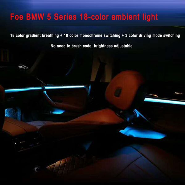 2019 Car Styling Led Ambient Lights For Bmw 5 Series F10 F11 F18 Interior Decorative Led Stripe Atmosphere Lamps Upgrade Car Accessorie From