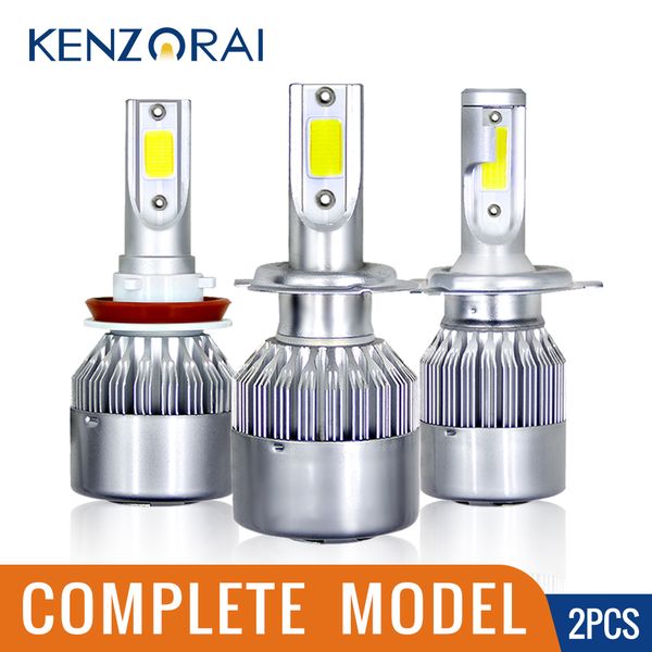 

car led headlight 6000k h7 led h4 h1 h3 h8 h9 880 881 9005 h10 h11 hb3 9006 hb4 h13 12v bi car headlight bulb universal