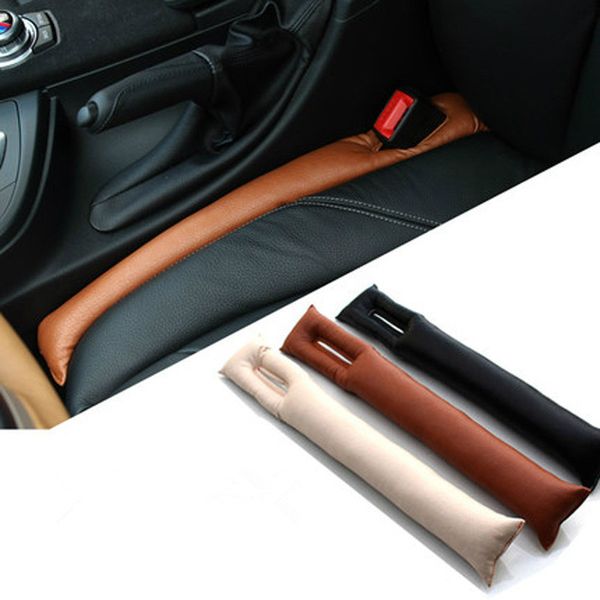 

grey black beige brown car seat cushion crevice gap ser pu leather leakproof protector car seat cover pad