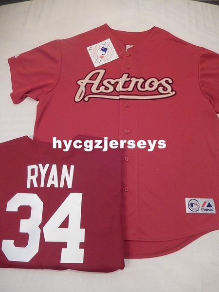 

baseball mens ha #34 nolan ryan shirt jersey maroon new mens stitched jerseys big and tall size xs-6xl for sale, Black;blue