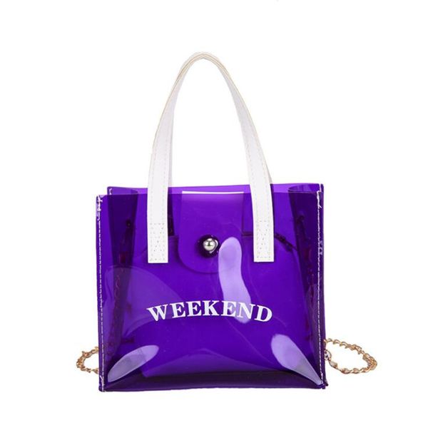 

transparent bags for women 2020 tote clear purses and handbags mini clutch letter flap messenger shoulder crossbody bag