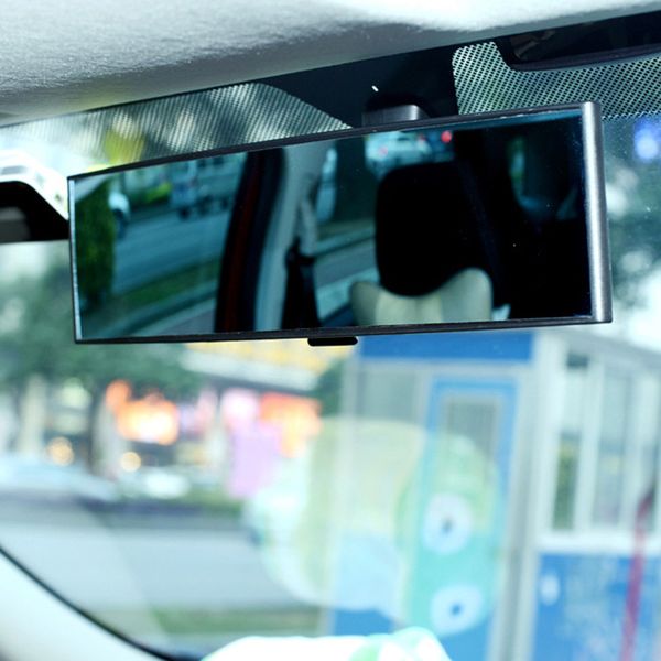 

автомобильный внутренний 300mm wide curve клип на зеркало заднего вида w / anti-glare синий оттенок стекла
