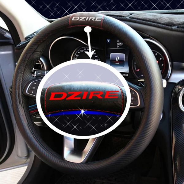

for dzire 38cm car steering wheel cover carbon fiber protection car accessories
