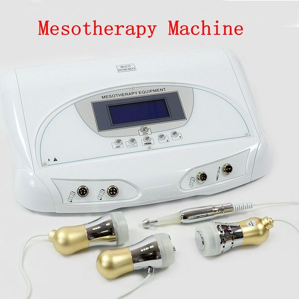 

2020 portable electroporation device no needle mesotherapy machine for facial skin care facial lifting electrophoresis cooling ultrasound