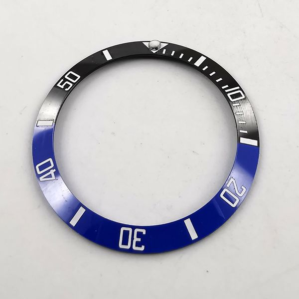 

38mm black and blue ceramics bezel white marks fit for 40mm sub gmt men's watch-q18