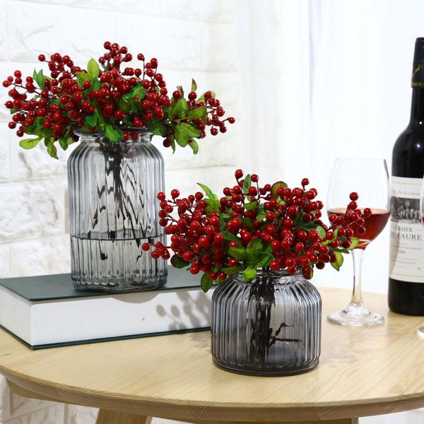 

fake berries pick christmas flower artificial berry for new year christmas decoration