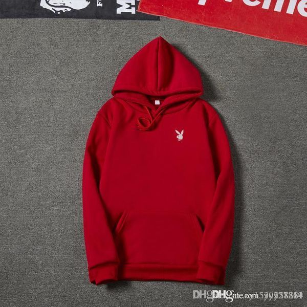 

playboysweatshirt стиль для мужчин и женщин вскользь свитер балахон мужской бренд утолщение толстовка толстовка способа печати hoode, Black