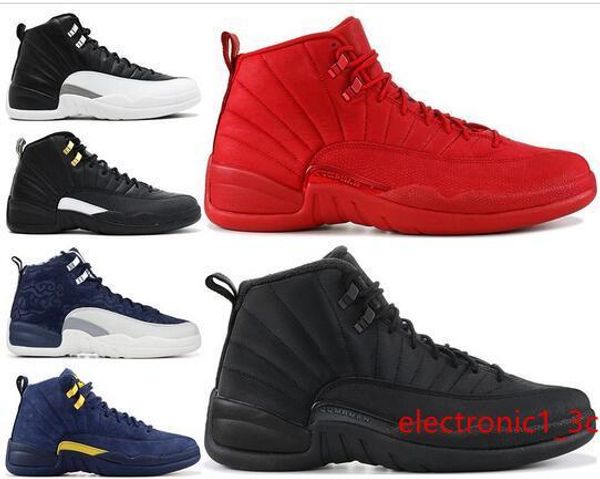 

12 12s баскетбол обуви для мужских зимостойкой черного wntr gym красной игры flu гамма синего taxi мастер мужчин sports кроссовок сша 7-13