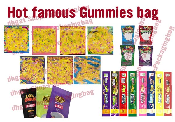 

500mg gummies bag medicated 420mg 400mg nerds rope dank gummies lol edibles hashtag empty packaging bag nerds rope gummy bags
