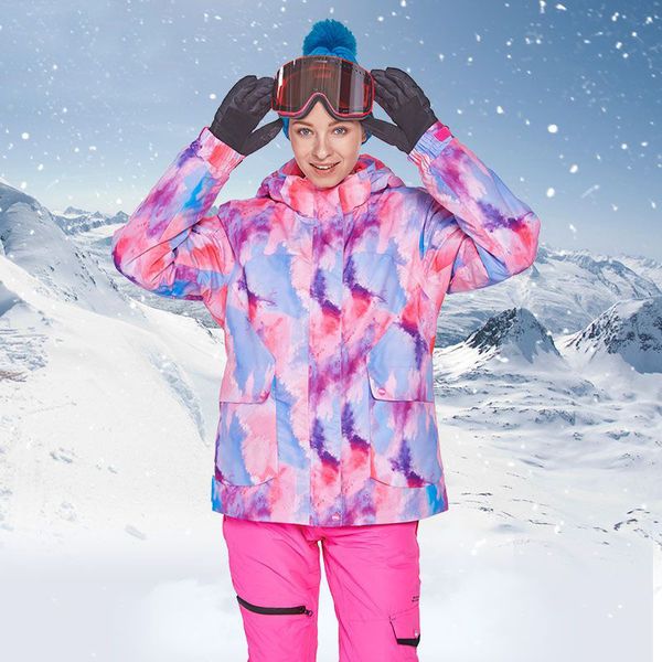 

2019winter women's ski suit outdoor sports snowboarding sets waterproof skiing jacket + snow pants warm and windproof