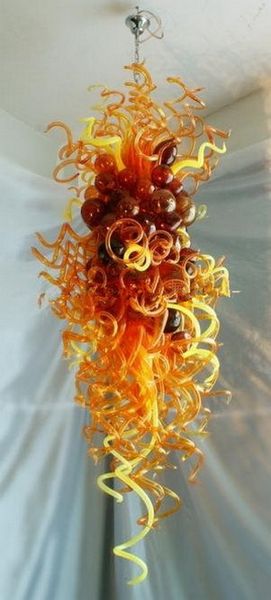 

turkish style hand blown amber murano glass chandelier light l decor ac led hanging glass led pendant lamps