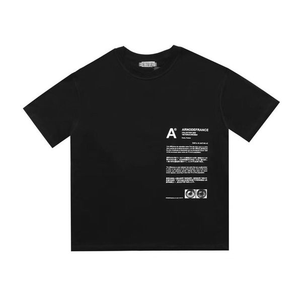 

мужские футболки high street arnodefrance adf black с коротким рукавом женская футболка повседневная одежда уличная одежда m- t01, White;black