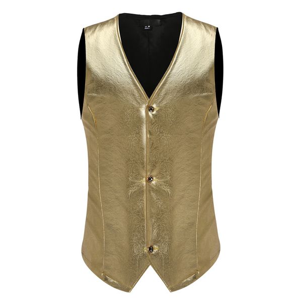 

mens hipster steampunk paisley vest brand gold metallic suit vest waistcoat men wedding prom disco dress tuxedo gilet homme, Black;white