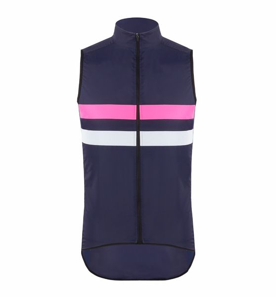 

rcc new navy pink high visibility reflective lightweight cycling gilet windproof water repellent vest for night ride safe, Black