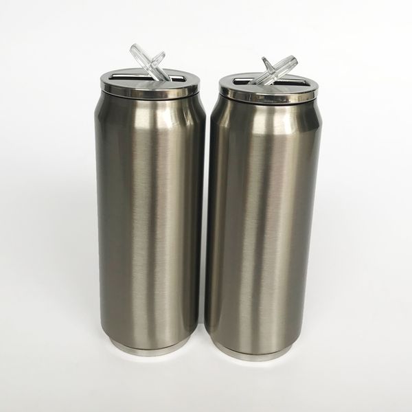 

17oz cola can travel tumbler with lids vacuum insulated double wall stainless steel coffee tea and cold water mug