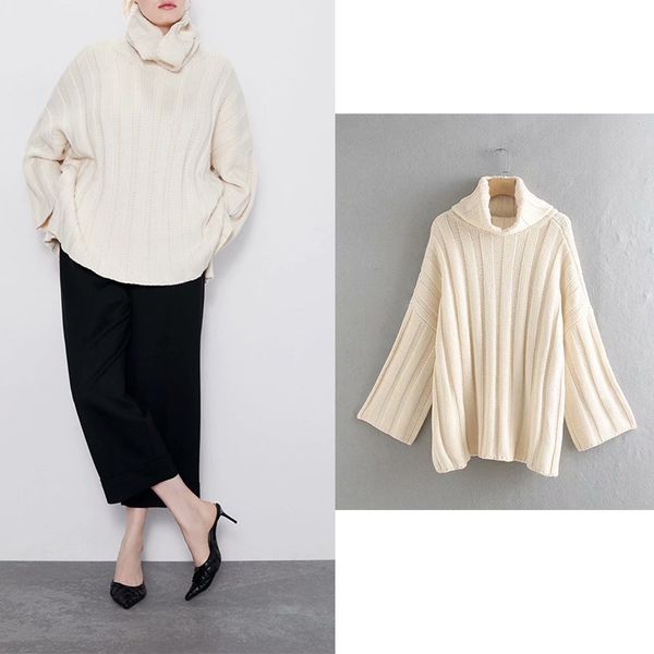 

2019 fashion woman solid turn down collar sweaters new split up lady pullovers striped outwear stylish women sweater, White;black