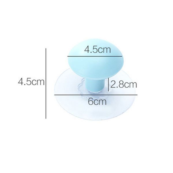 

creative shaped mushroom glue hooks kitchen wall without trace hooks home door hookhook bathroom punch-coat hook 2020 new