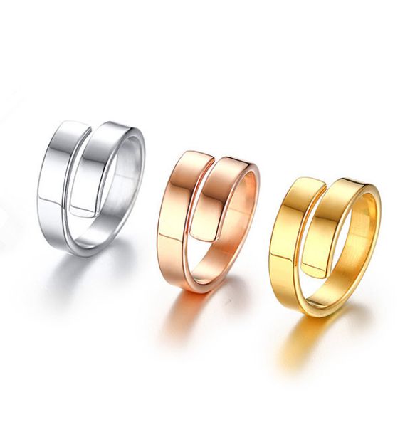 

silver smooth design men or women ring fashion finger ring jewelry gift nice ngxjz, Golden;silver
