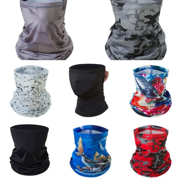 

prkji ice silk face mask breathable flag masks outdoor ear scarf american riding windproof protetive mask scarf party supplies, Black