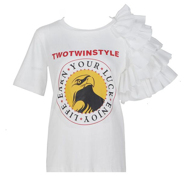 

designer shirt women shirts summer personality short sleeve female t shirts women letter split o neck t shirt clothes short korean, White