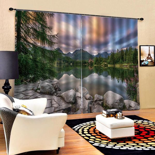 

nature scenery curtains luxury 3d window curtains living room cortinas drapes blackout curtain