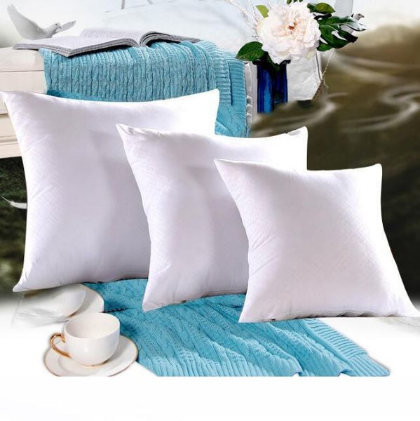 White Polyester Decorative Square Pillow Insert Form Cushion Stuff