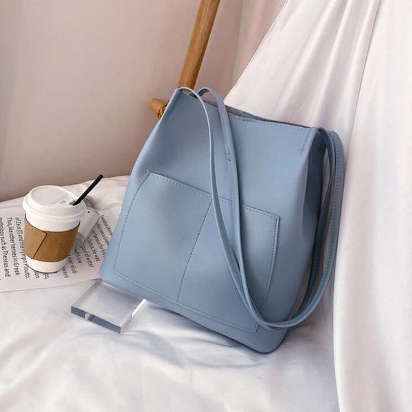 

lady handle bags vintage handbags women casual big shoulder bag tote for girls pocket outside crossbody bags tote