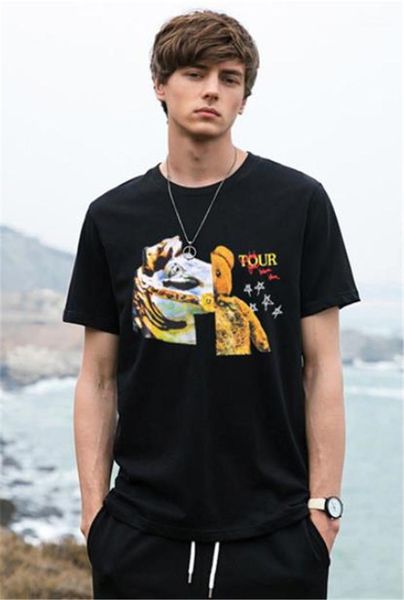 

look mon i can fly mens tshirts summer short sleeve o-neck mens travis scott printed, White;black