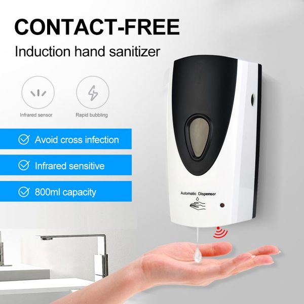

800ml automatic liquid soap dispenser smart sensor soap dispensador touchless abs dispenser for kitchen bathroom dropship