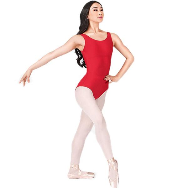 

женская nylon lycra танец трико спандекса tank купальники девушки балета танцы tops гимнастика трико танцевальная одежда, Black;red