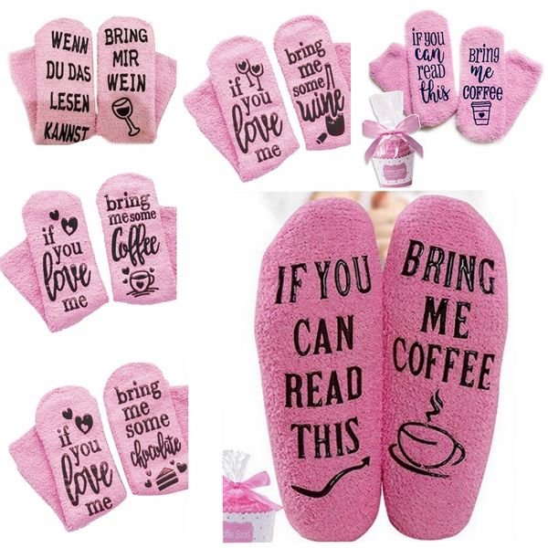 

10 style cake socks letter printed if you can read this bring me a glass of wine/beer socks winter sock christmas stocking, Pink;yellow
