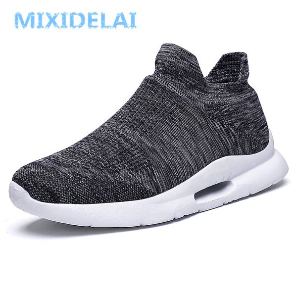 

men casual shoes comfortable sneakers 2019 new spring men's shoes breathable lightweight feminino zapatos big size 39- 47, Black