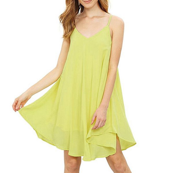 

женская летняя одежда v-образным вырезом вадима бессонных длина колена платье спагетти ремень платье vestidos де фиеста де noche f26, Black;pink