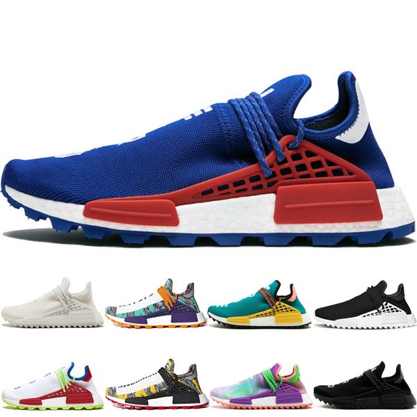 

Mnes Nerd Blue Human race Pharrell Hu Solar Pack Cream running shoes top quality Pale nude holi bsun glow Black yellow trainer Sneakers