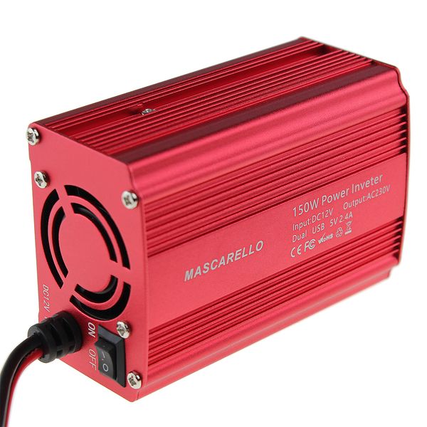 

инвертор 150w силы автомобиля dc 12v в 230v ac конвертер с сетевой розеткой и 5v / 2.4a usb автомобильного зарядным устройством для телефона