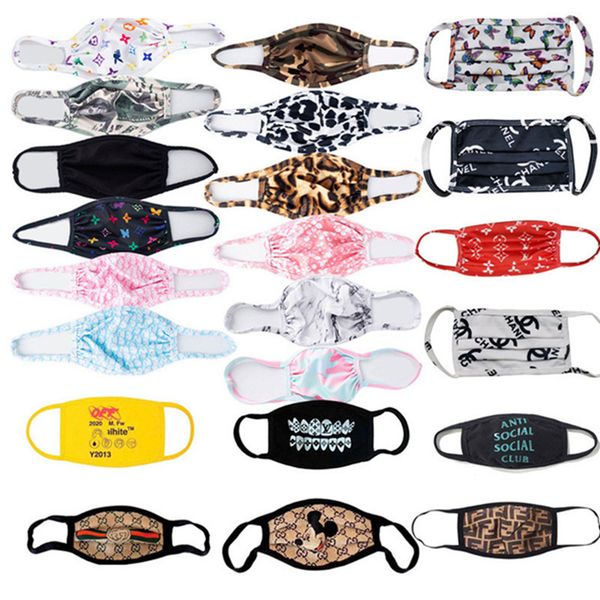 

Женщины маска для лица многоразовые Письмо печати дизайнер пылезащитная маска УФ-доказательство моющиеся бег езда велосипед Маска DHL 2809