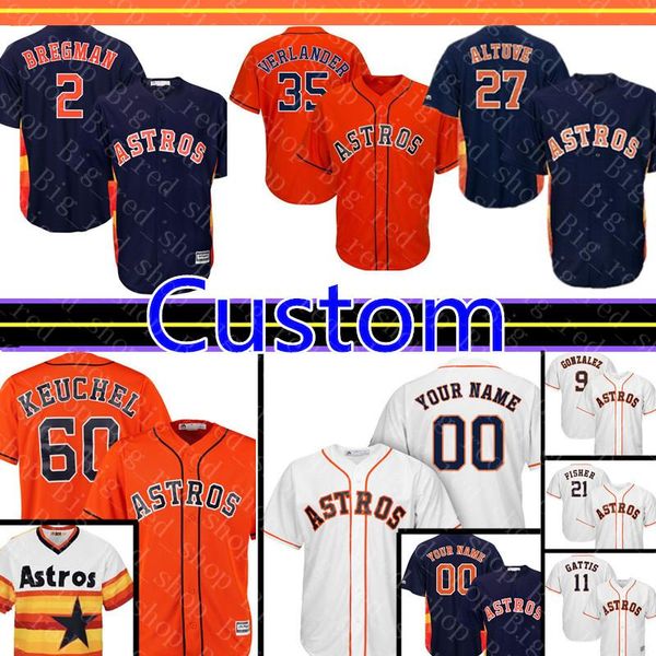 

Houston Custom Astros Jersey 35 Justin Verlander 2 Alex Bregman 27 Jose Altuve 60 Dallas Keuchel 9 Gonzalez 22 Reddick 45 Cole