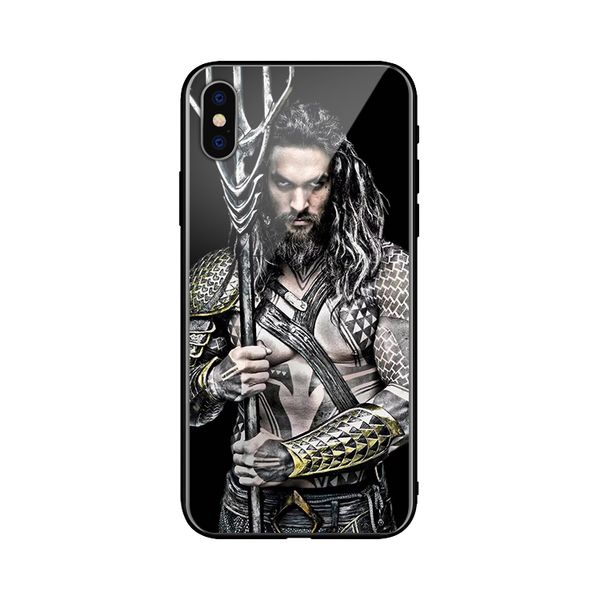 

DC Hero Аквамэн телефон чехол стекла для Iphone 7 8 7plus 8plus X XS XR XSMax 11Pro макс ТПУ Samsung Huawei s9 +