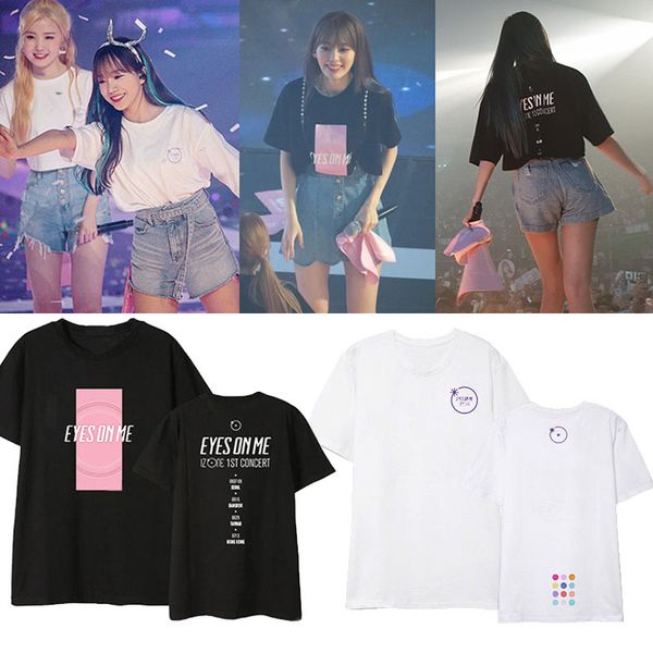

izone 1st concert eyes on eyes new colors iz summer t-shirt 3 vampire ljj729, White