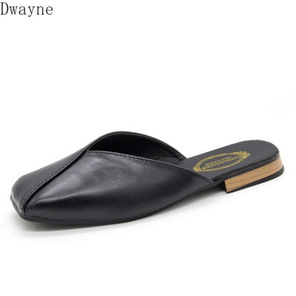 

sandals women wear grandma half drag single shoes summer 2020 new fashion wild girl heart slippers, Black