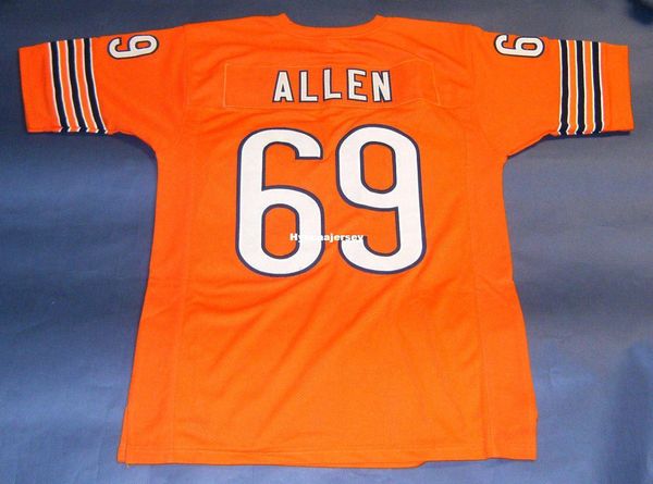 

retro #69 jared allen custom orange mitchell & ness jersey mens stitching high-end size s-5xl football jerseys college ncaa, Black;red