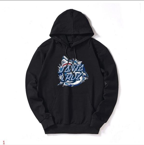 

mens hoodie women designer jackets shark cartoon hoodie 2019 new arrival giid mens luxury letter print hoodie brand clothes 2020 #, Black