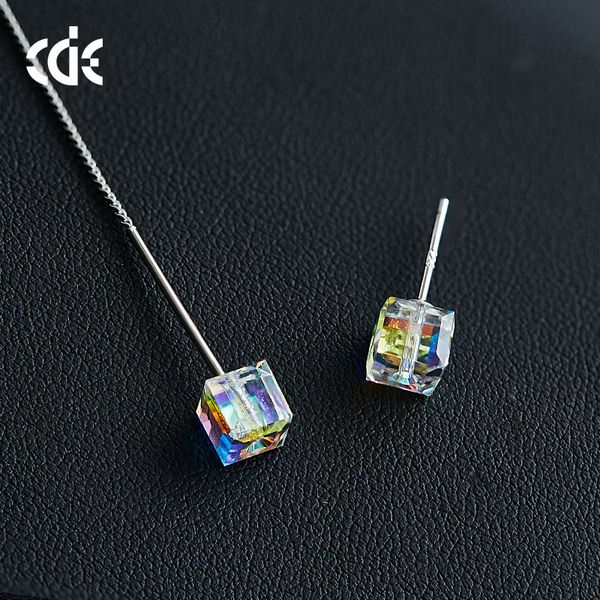 

wedding party silver s925 beaded pearl gift woman lady diamond jewelry earring for bride acting initiation graduation cde-65, Golden