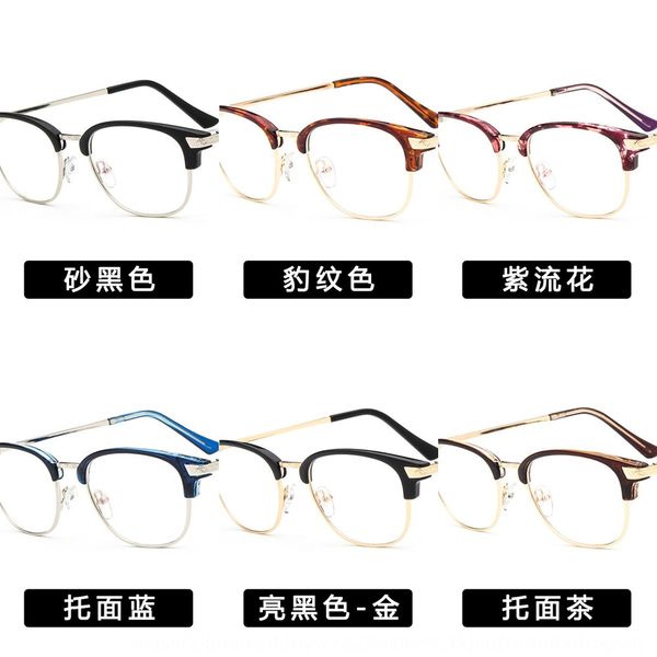 

metal with myopia plain lens 2952 kick-off frame metal glasses frame glasses with myopia plain lens 2952 kick-off, Silver